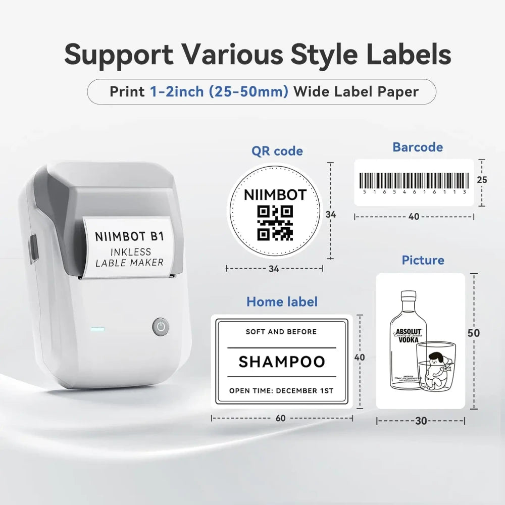Portable Bluetooth Thermal Label Printer