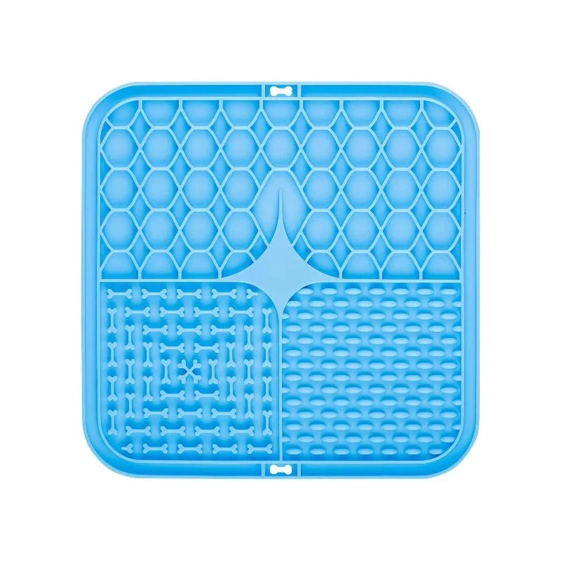Silicone Lick Mat for Dogs & Cats - Slow Feeder Calming Snack Mat